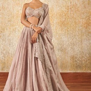 Elegant Pink Embellished Lehenga